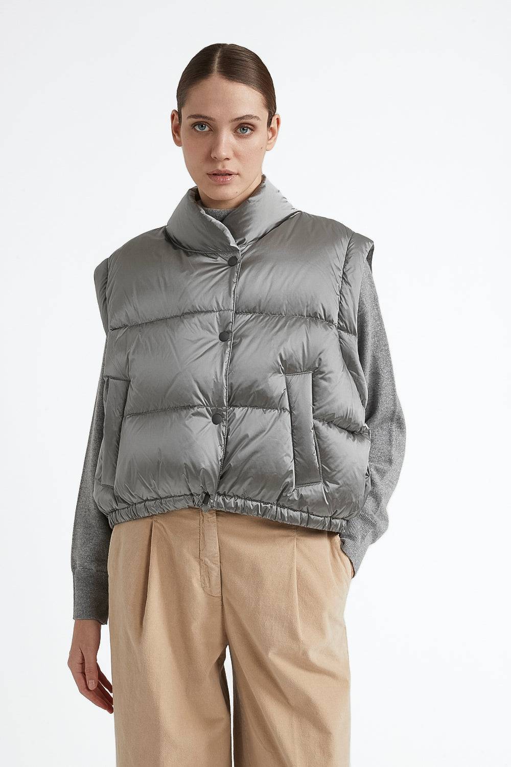 Peserico Piumino in twill di nylon cangiante water repellent Negozio