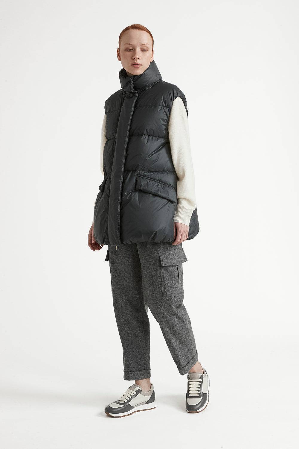 Peserico Gilet a palloncino in piuma d'oca e nylon ultraleggero Nuova