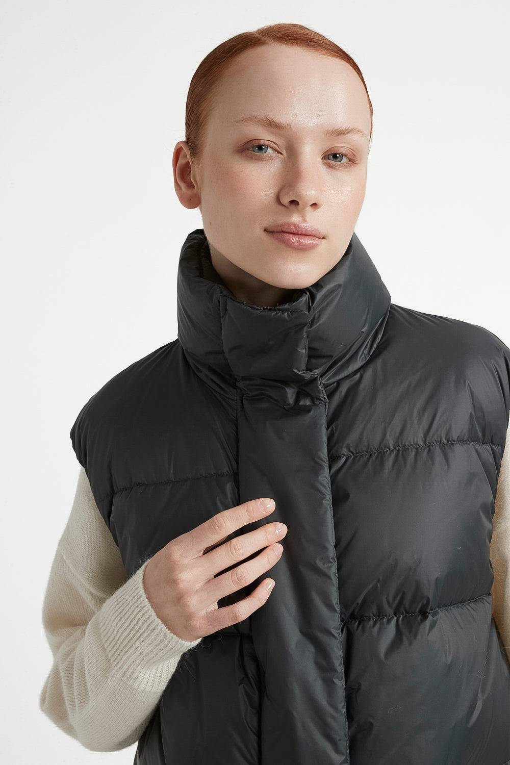 Peserico Gilet a palloncino in piuma d'oca e nylon ultraleggero Nuova
