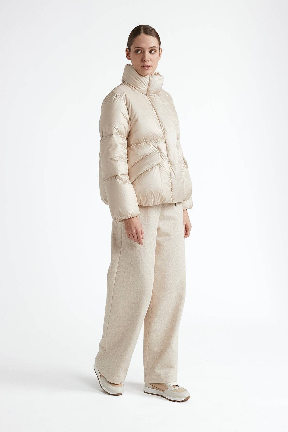 Peserico Piumino d'oca corto in nylon ultraleggero Moda