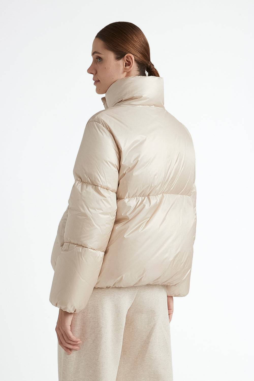 Peserico Piumino d'oca corto in nylon ultraleggero Moda