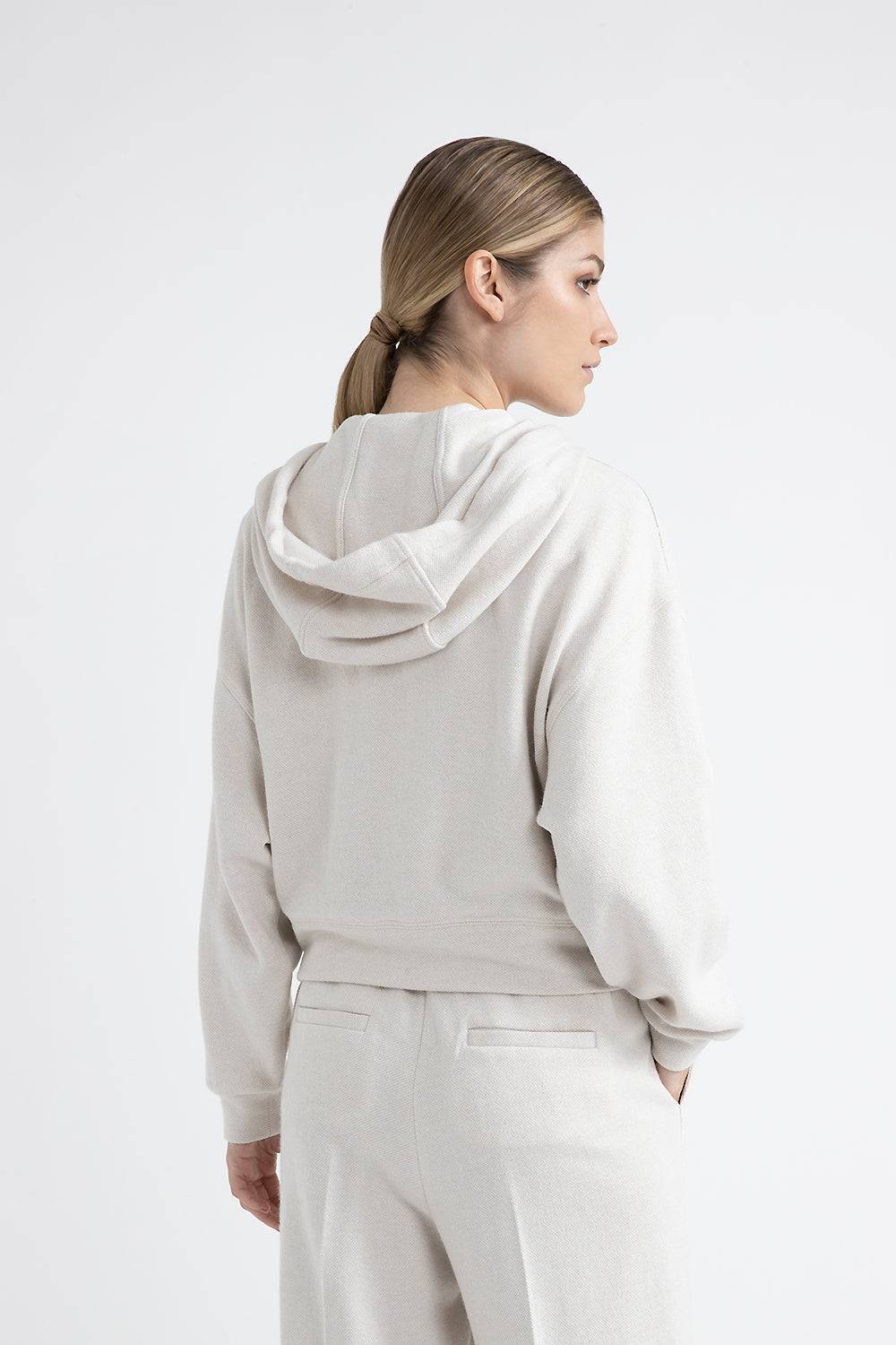 Peserico Felpa lurex di misto lana, cotone e lino In Linea