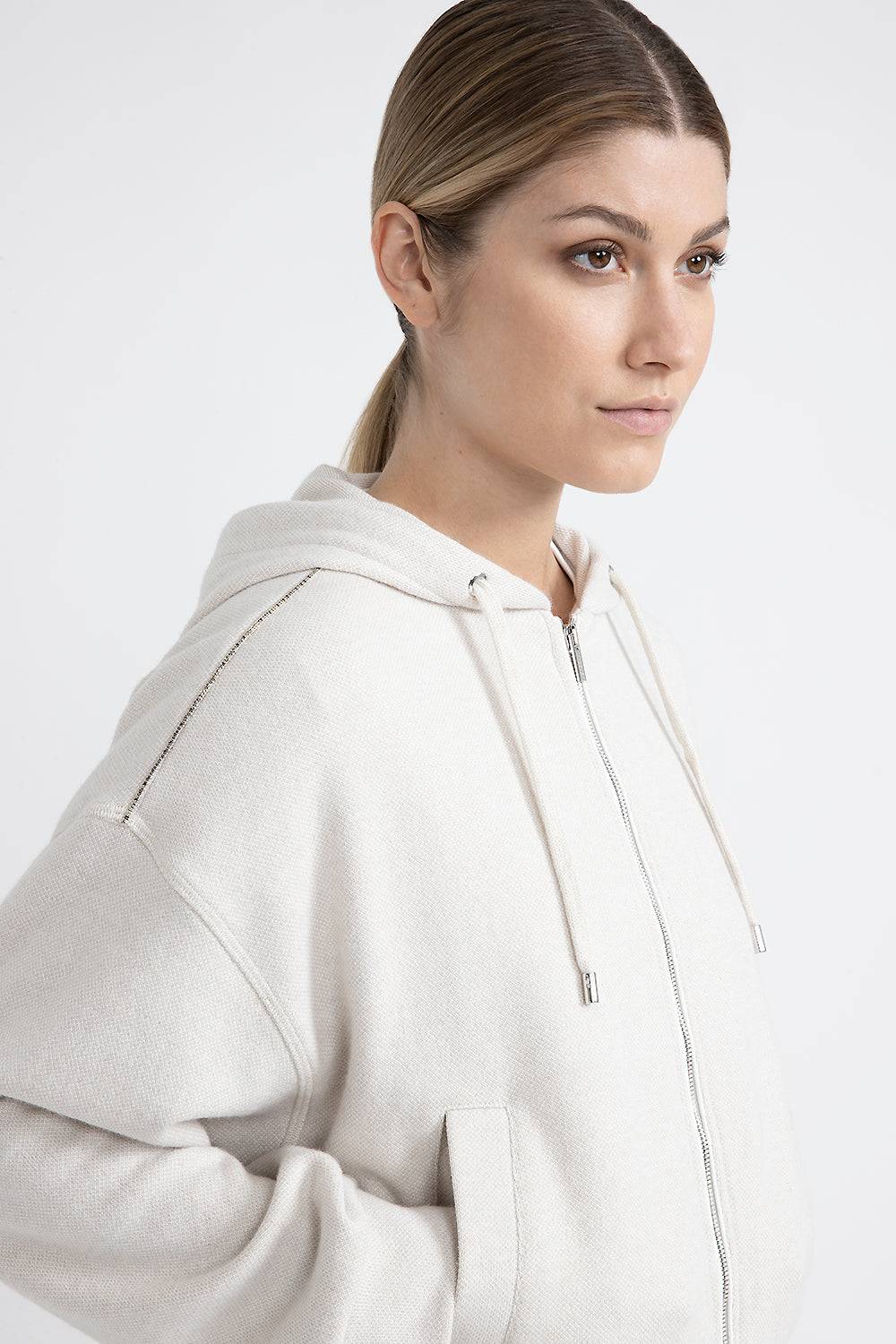 Peserico Felpa lurex di misto lana, cotone e lino In Linea