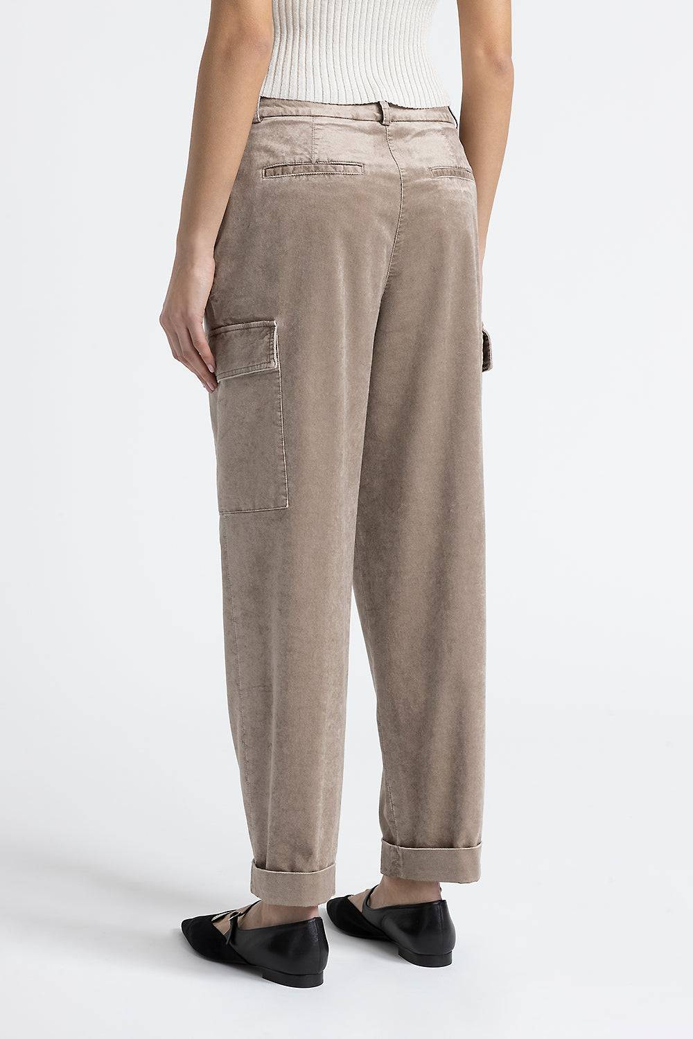 Peserico Pantalone cargo carrot in velluto a coste Soddisfazione Garantita