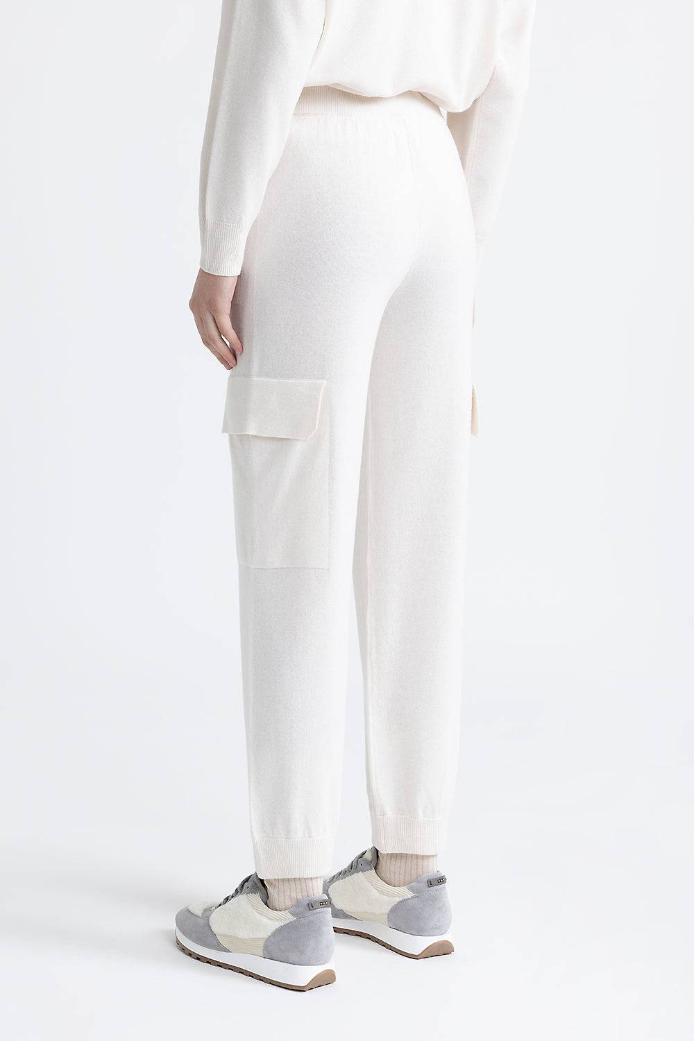 Peserico Pantalone baggy cargo in lana, seta e cashmere Consegna Veloce