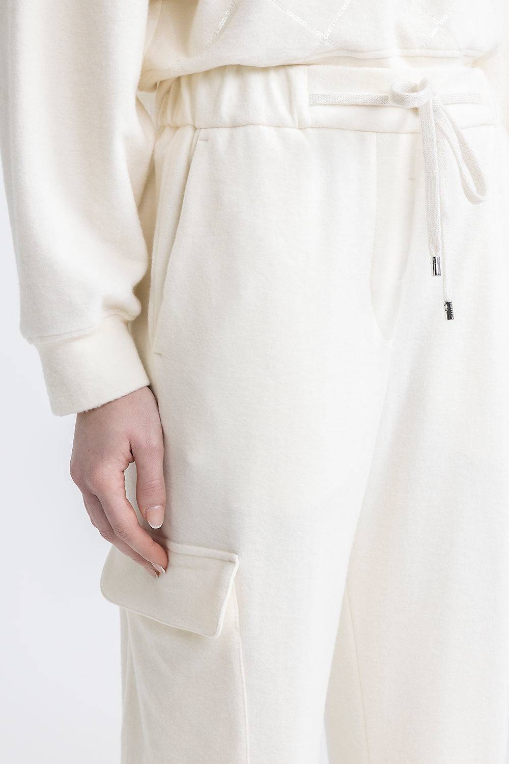 Peserico Pantalone jogger cargo in jersey di cotone Promozione Limitata