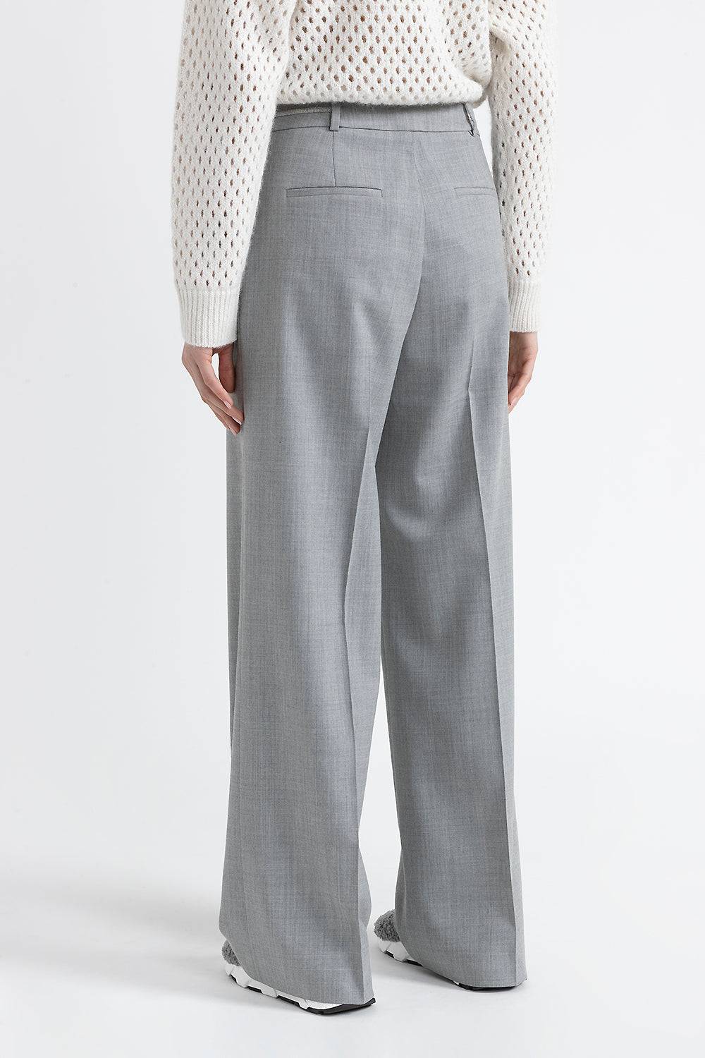 Peserico Pantalone a palazzo in lana tecnica Fino Al -60%