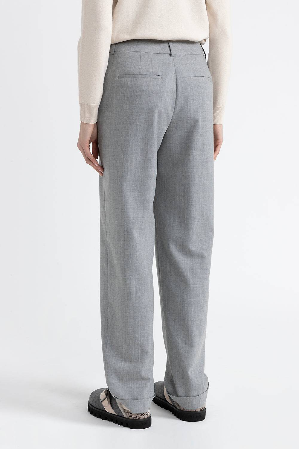 Peserico Pantalone classic tailored in lana tecnica Vendita