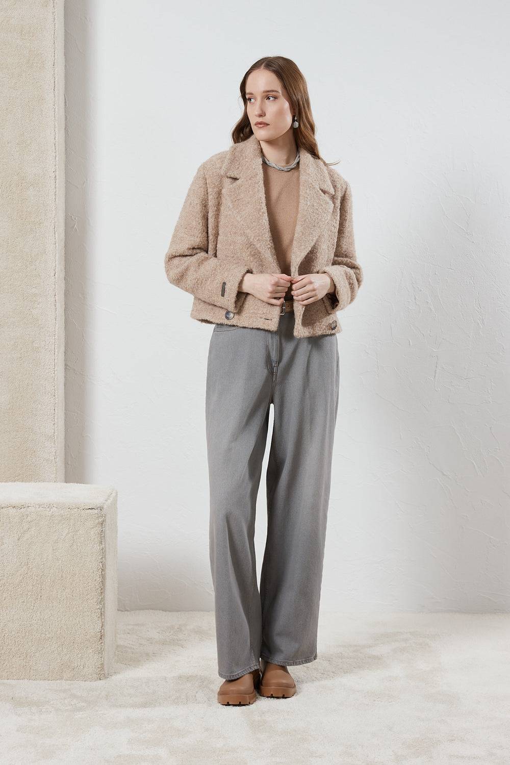 Peserico Pantalone baggy over in denim Prezzo Ridotto