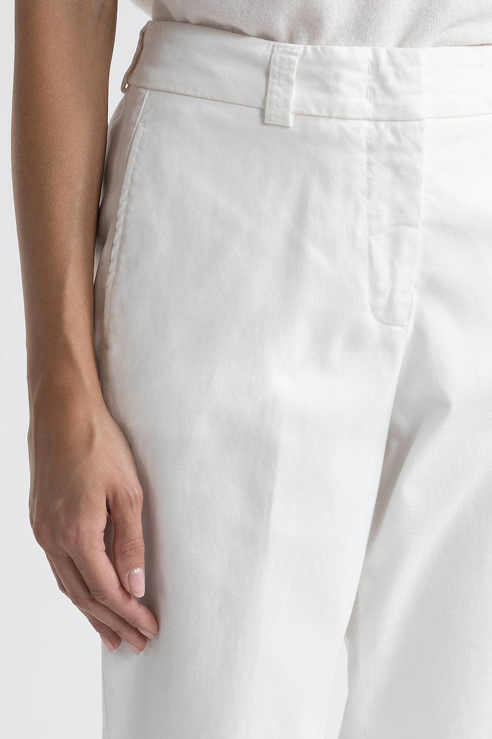 Peserico Pantalone carrot in gabardina mano pesca Convenienza