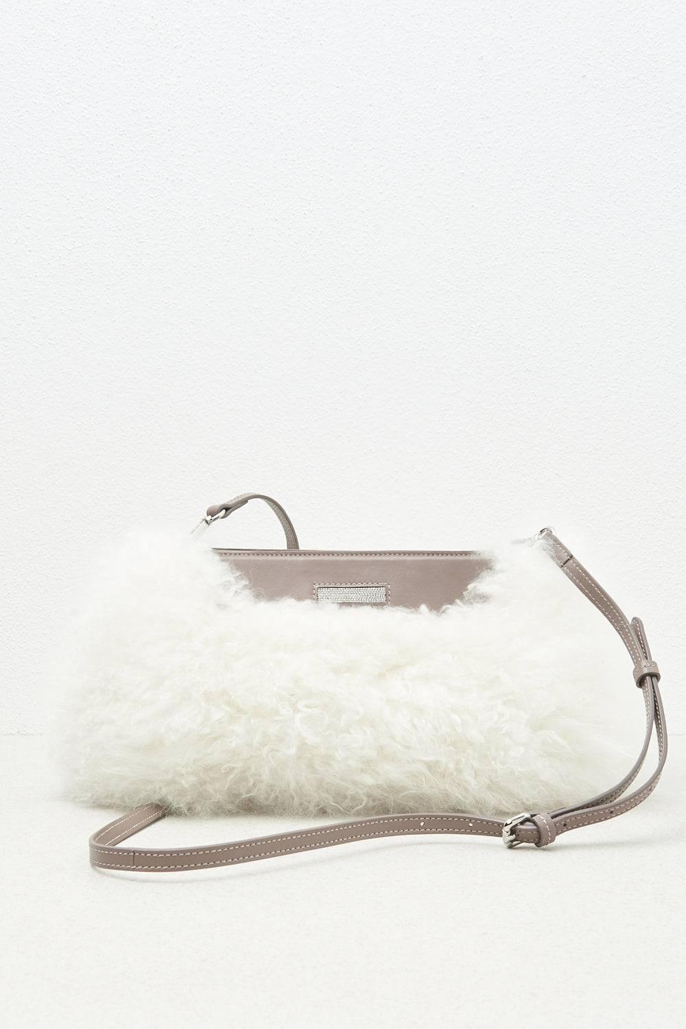 Peserico Pochette in vera pelliccia e vera pelle Vendita Calda