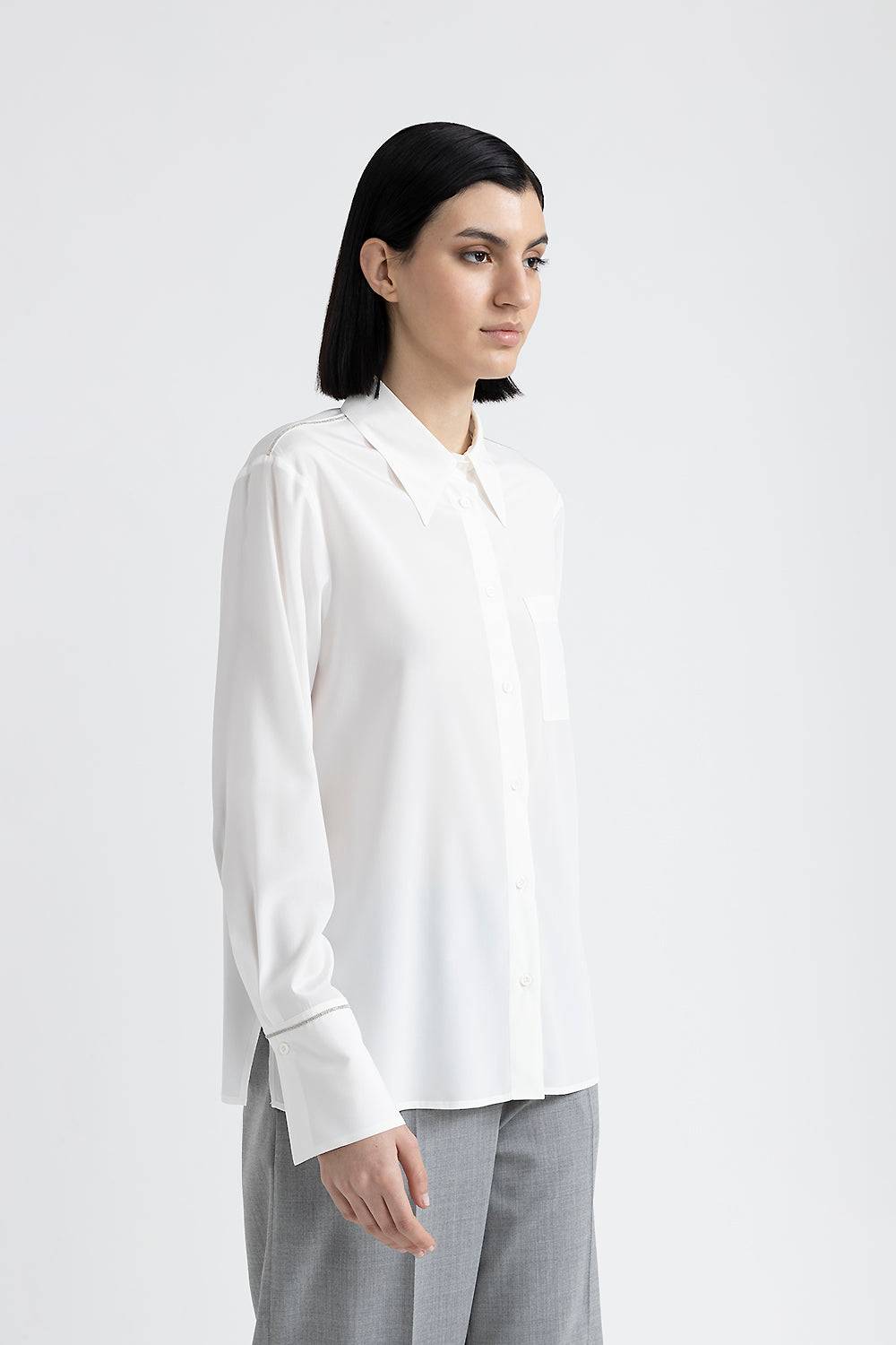 Peserico Camicia in seta con Punto Luce 2025