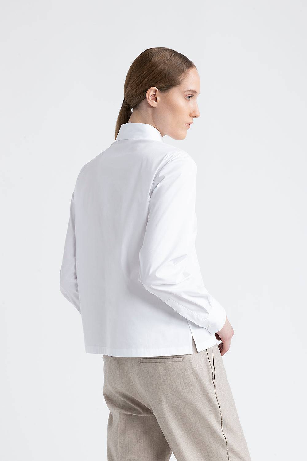Peserico Camicia in cotone con Punto Luce In Linea