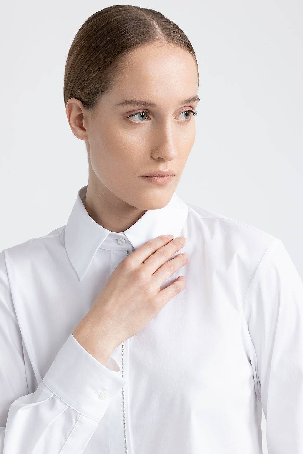 Peserico Camicia in cotone con Punto Luce In Linea