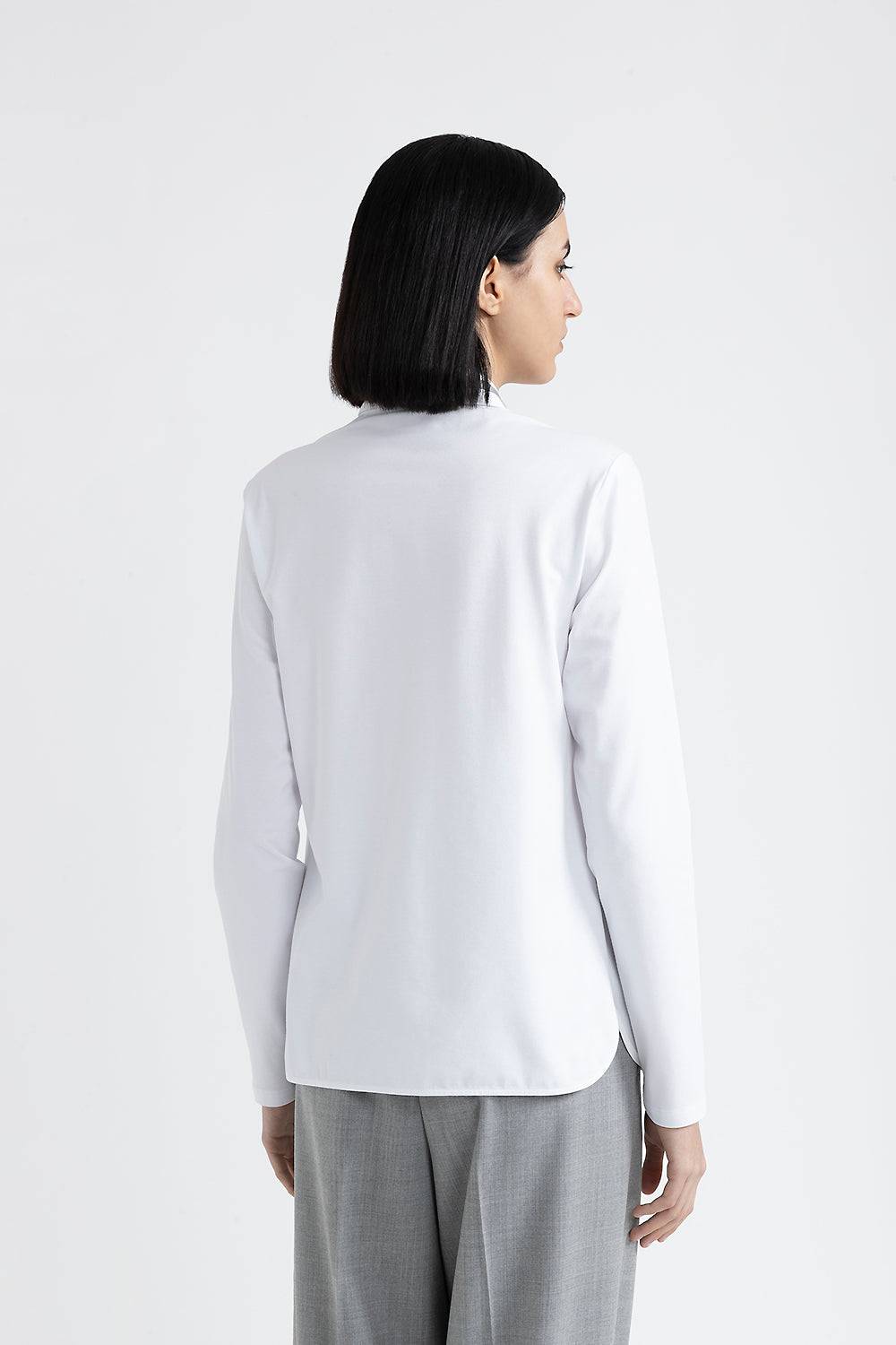 Peserico Camicia in popeline e jersey di cotone Promozione