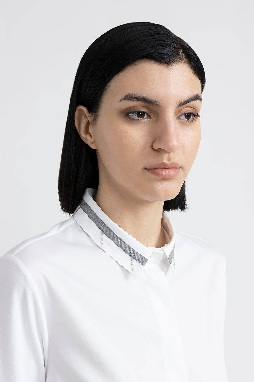 Peserico Camicia in popeline e jersey di cotone Promozione