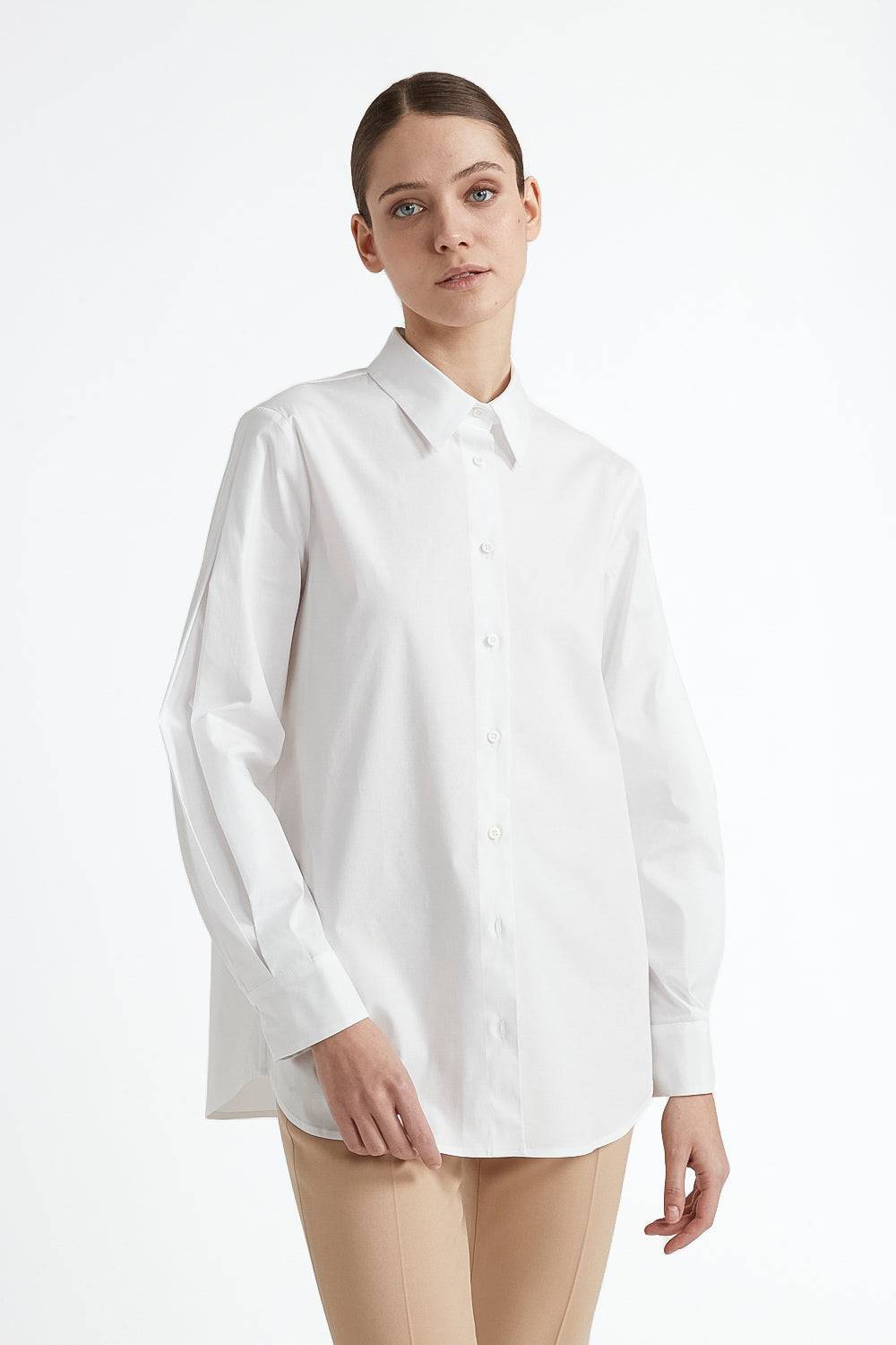 Peserico Camicia ampia in popeline di cotone Pezzi Unici