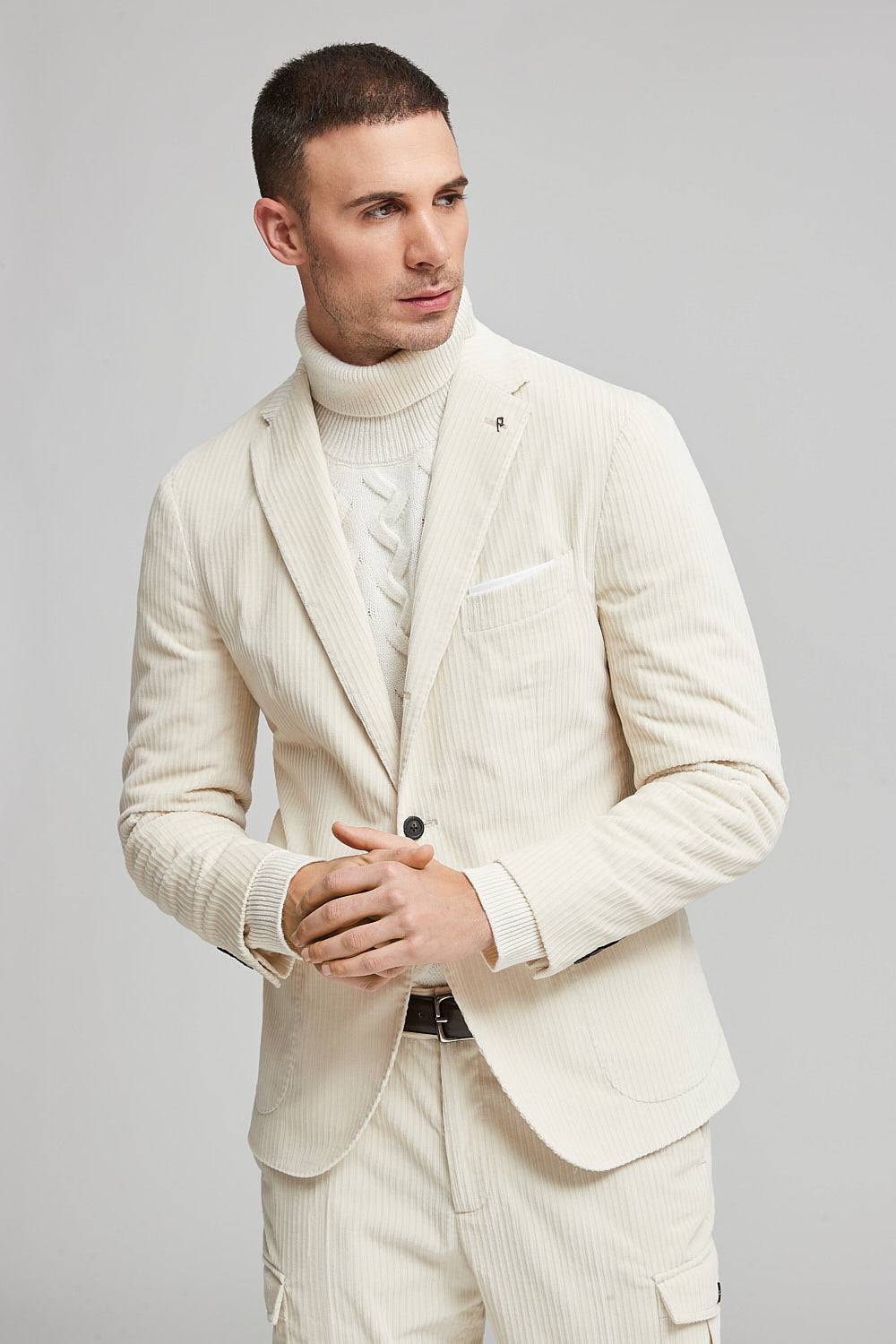 Peserico Blazer monopetto in velluto a costa francese Nuovo