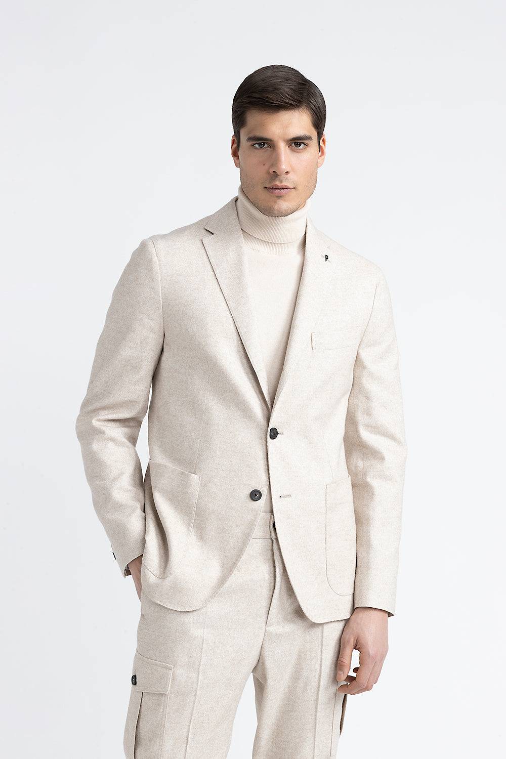 Peserico Blazer monopetto in tweed di lana, seta e cashmere Spedizione Gratuita