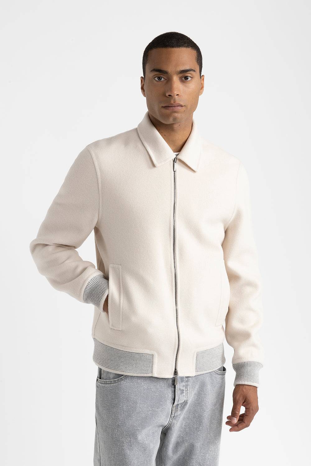 Peserico Giubbino in panno double di lana cashmere Promozione Limitata