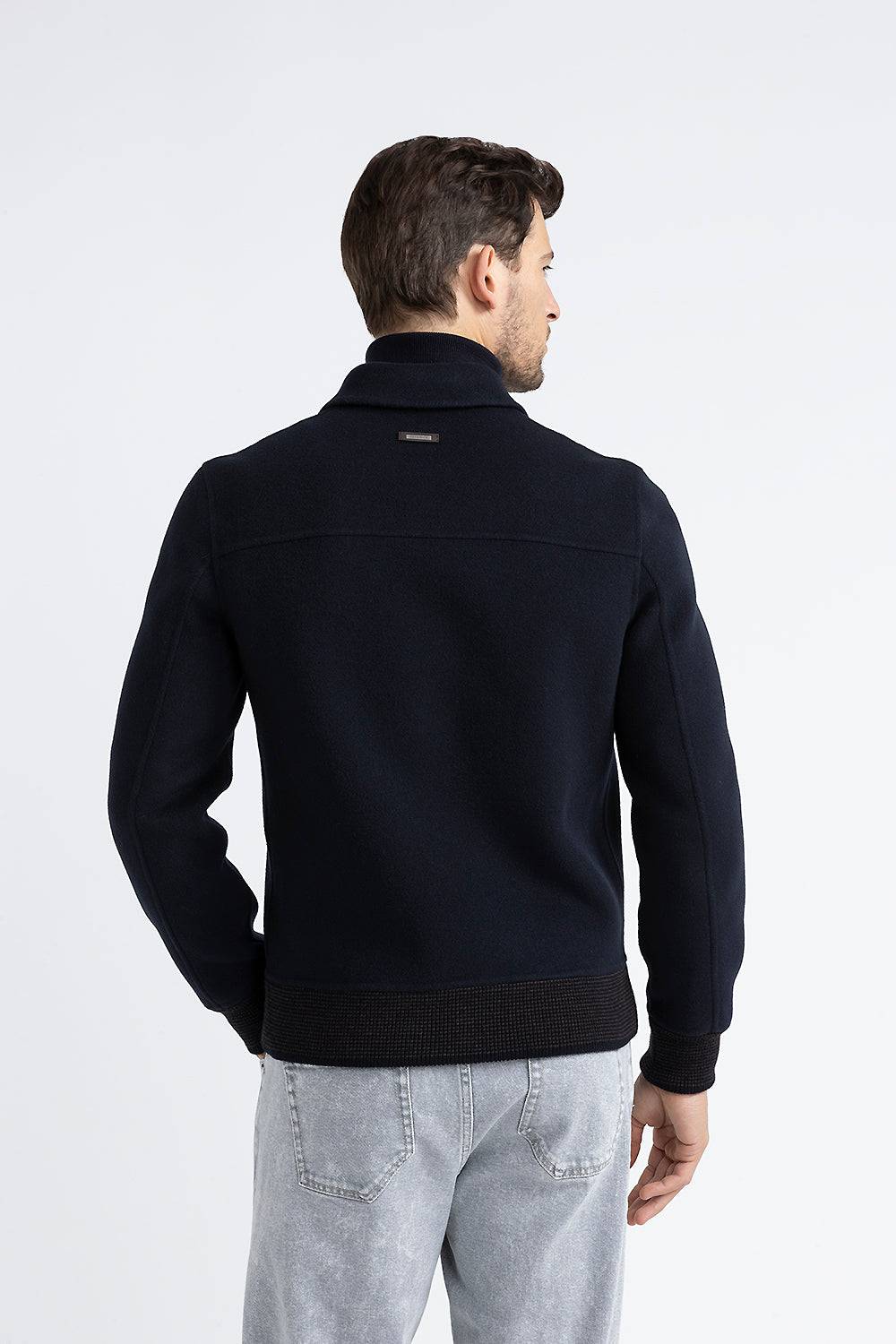 Peserico Giubbino in panno double di lana cashmere Presa
