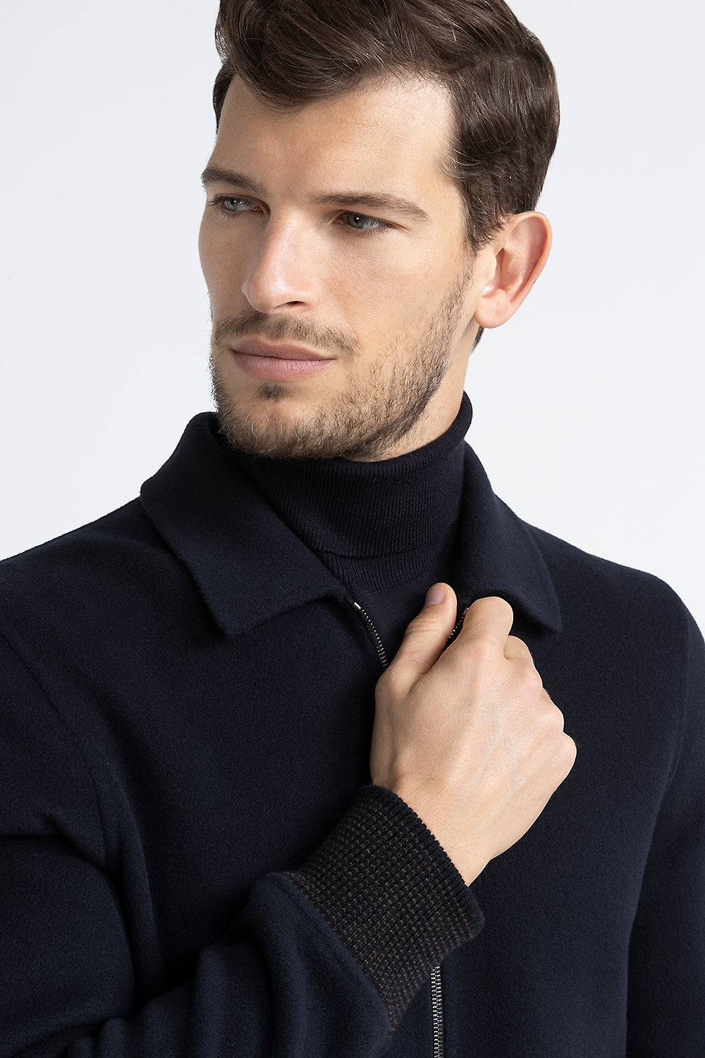 Peserico Giubbino in panno double di lana cashmere Presa