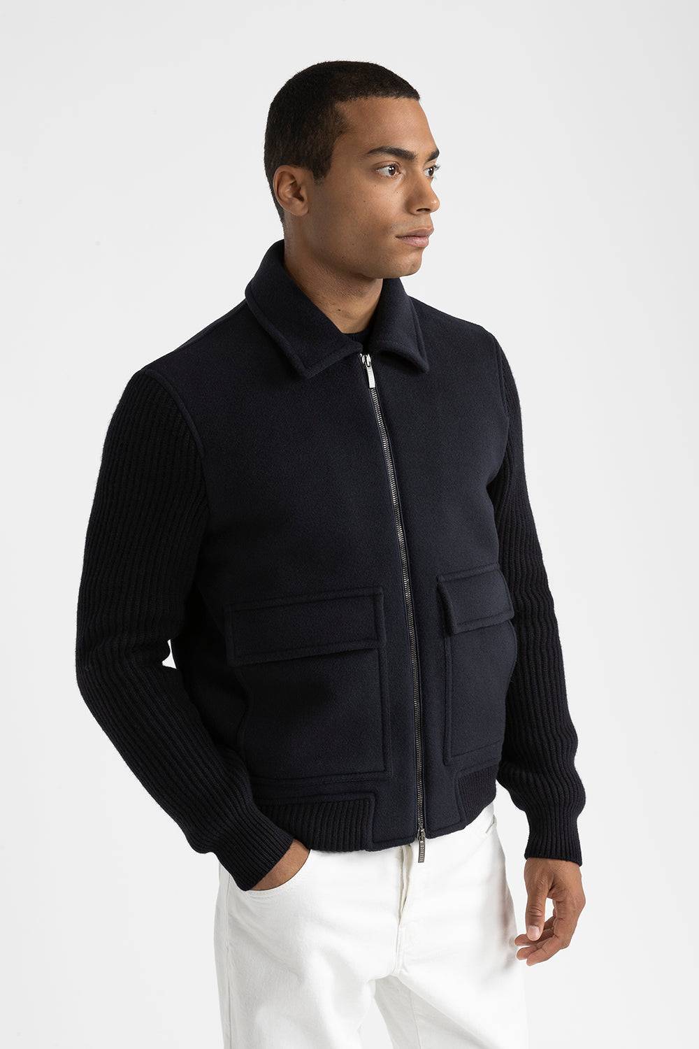 Peserico Giubbino in panno double di lana cashmere Sconto