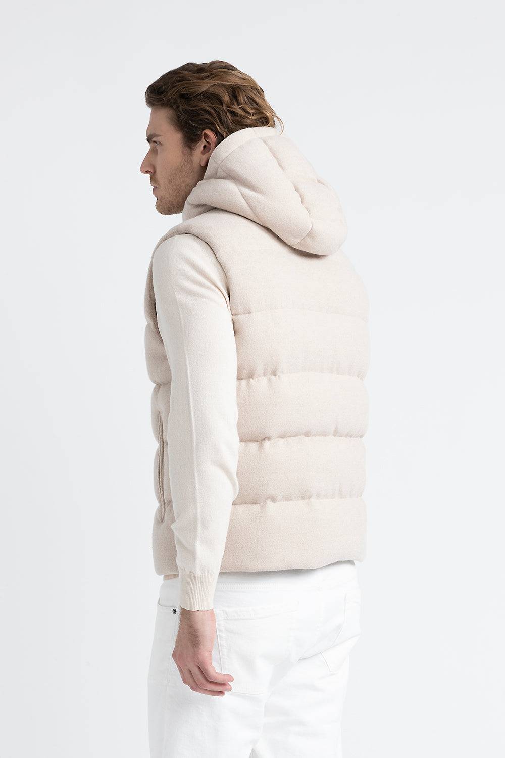 Peserico Gilet in piuma d'oca in lana e cashmere Super sconto