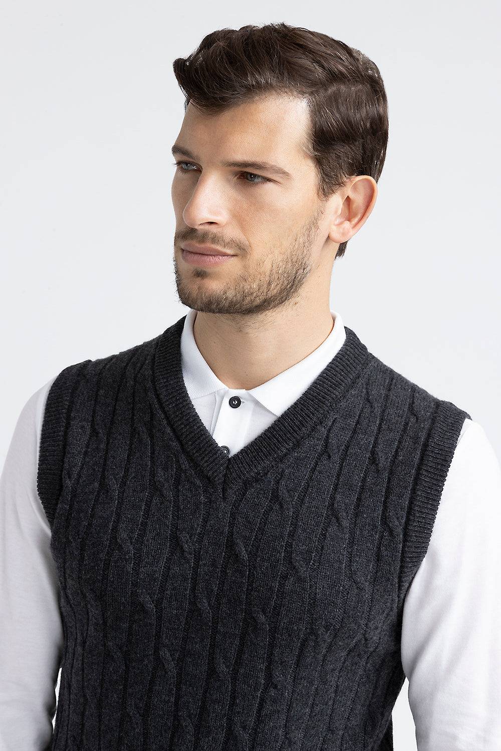 Peserico Gilet in lana merinos extrafine e cashmere Black Friday Prezzi