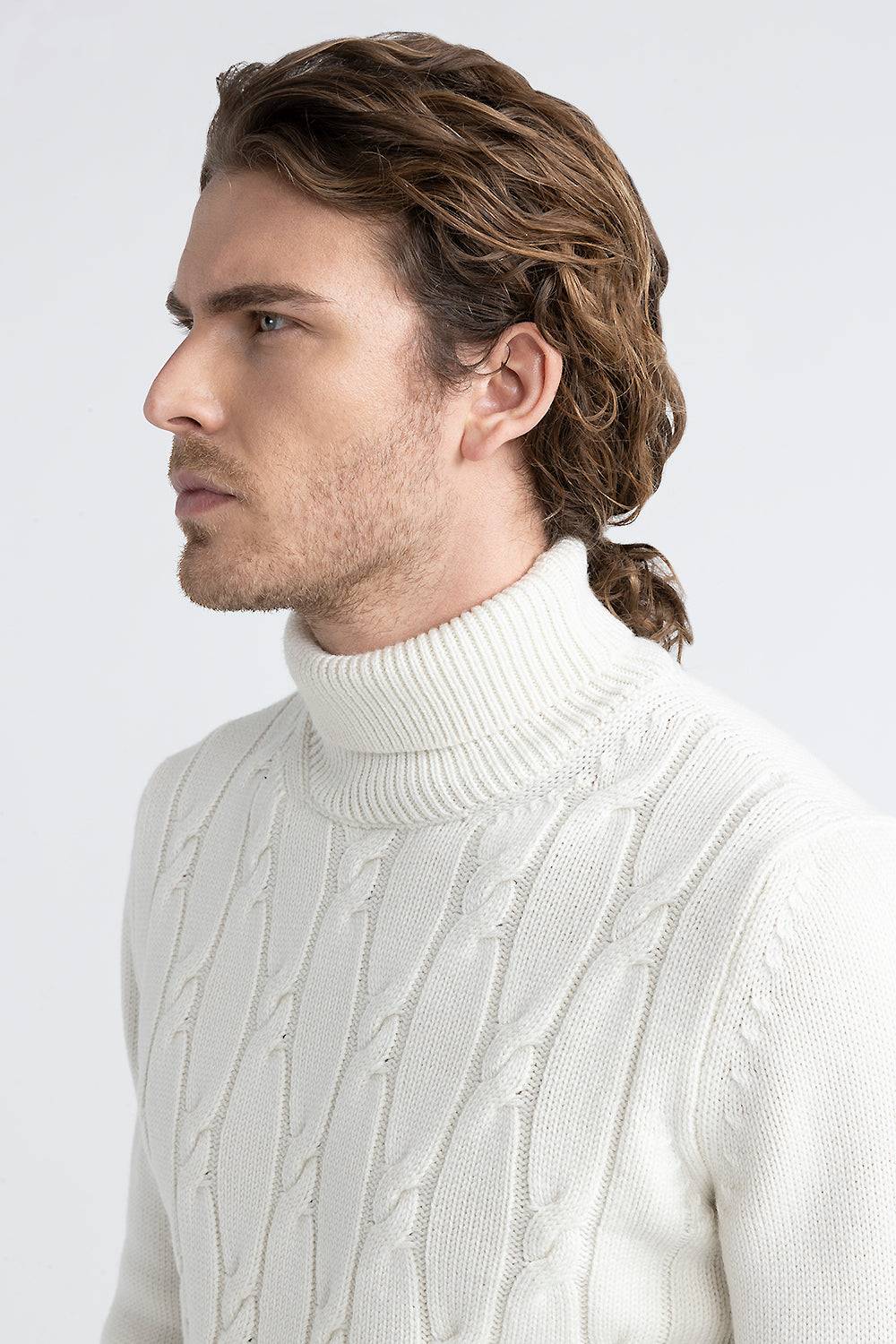 Peserico Maglia collo alto in pura lana merinos extrafine Duty-free