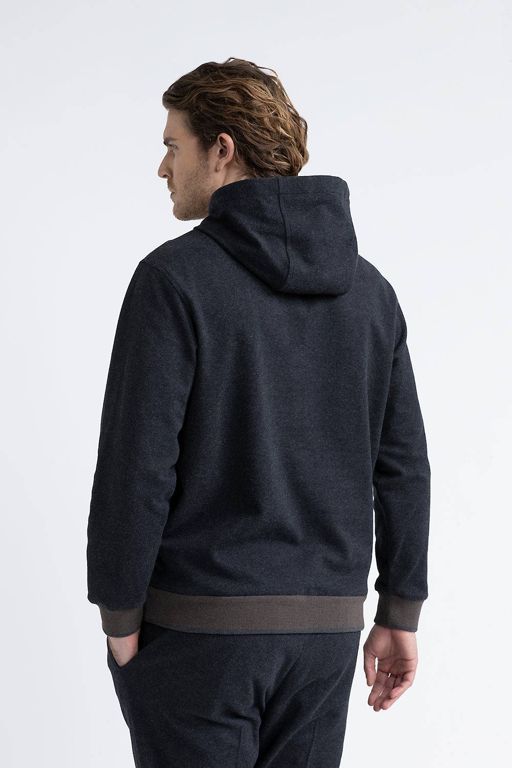 Peserico Felpa in misto cotone con dettagli tricot Vendita