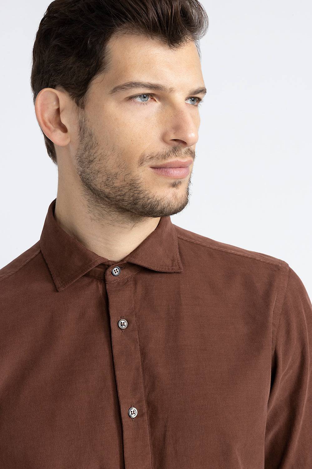Peserico Camicia in velluto di cotone Offerte