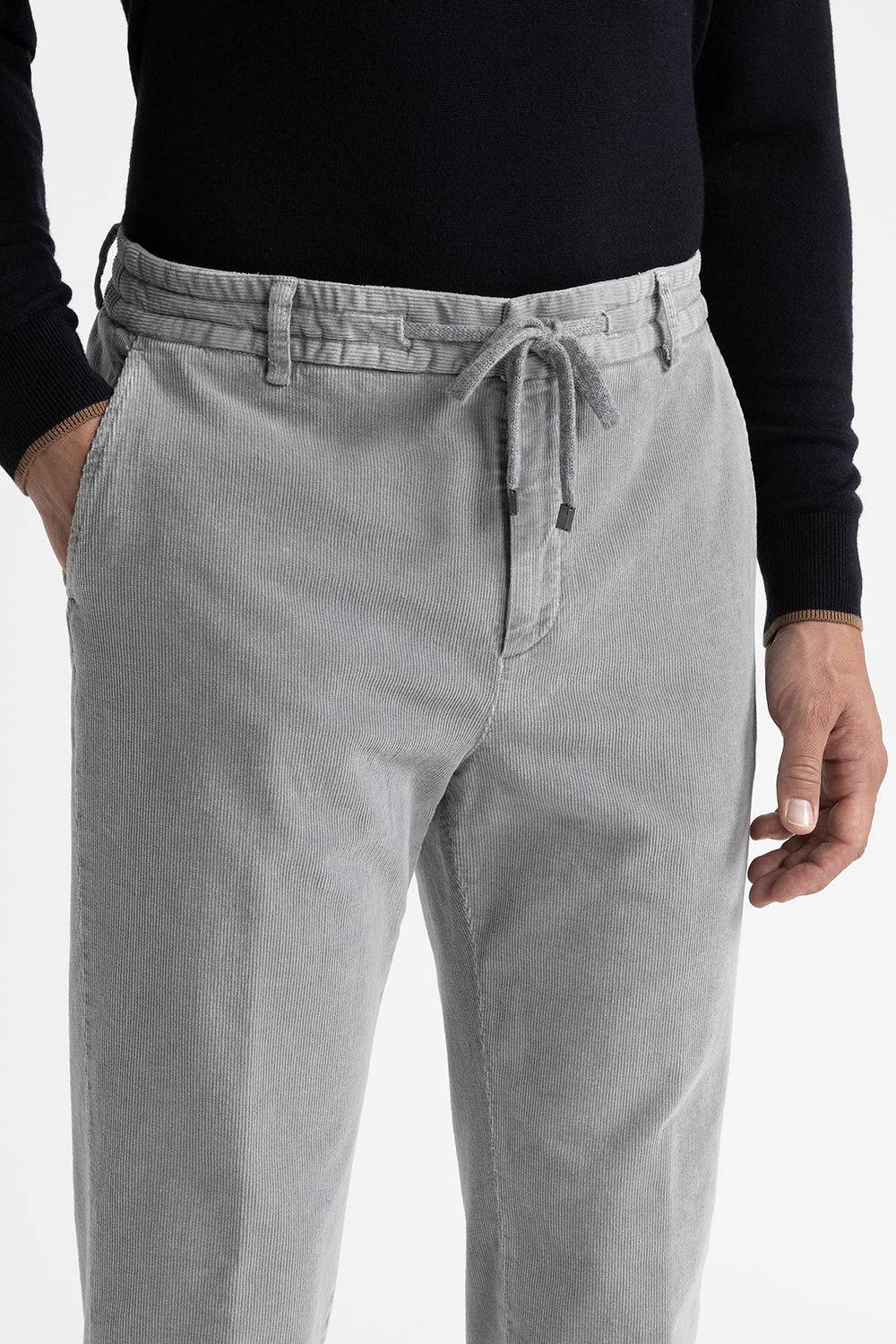 Peserico Pantalone jogger in velluto di cotone Offerta speciale