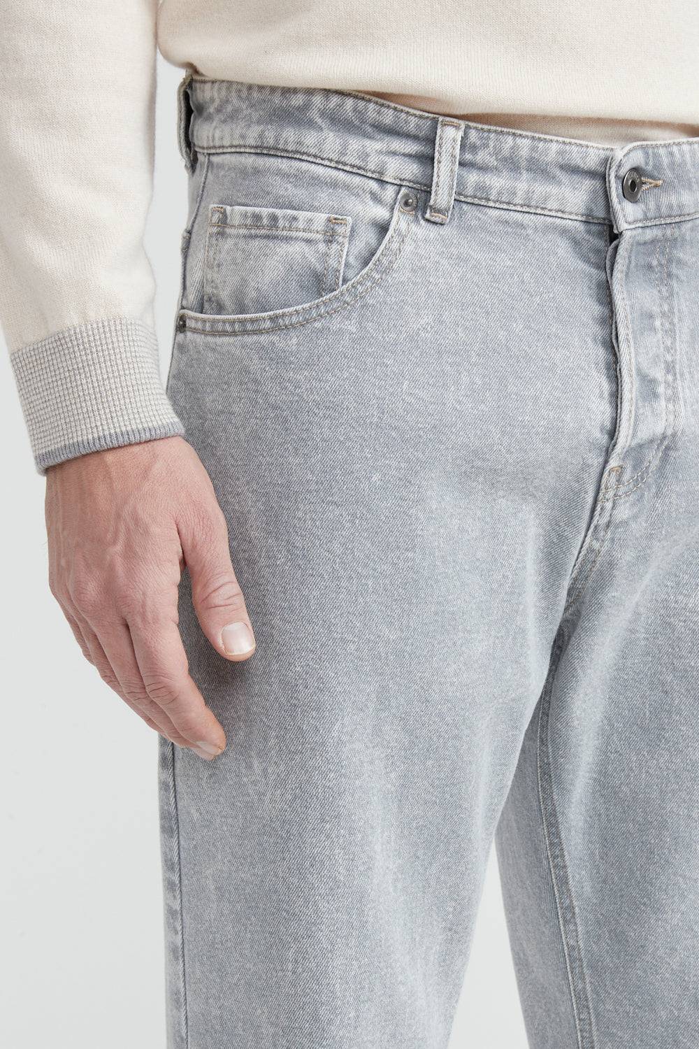 Peserico Pantalone denim in twill di cotone stretch Italy