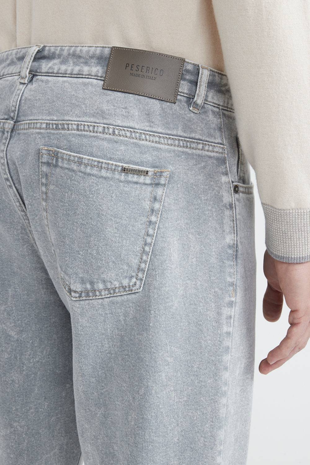Peserico Pantalone denim in twill di cotone stretch Italy