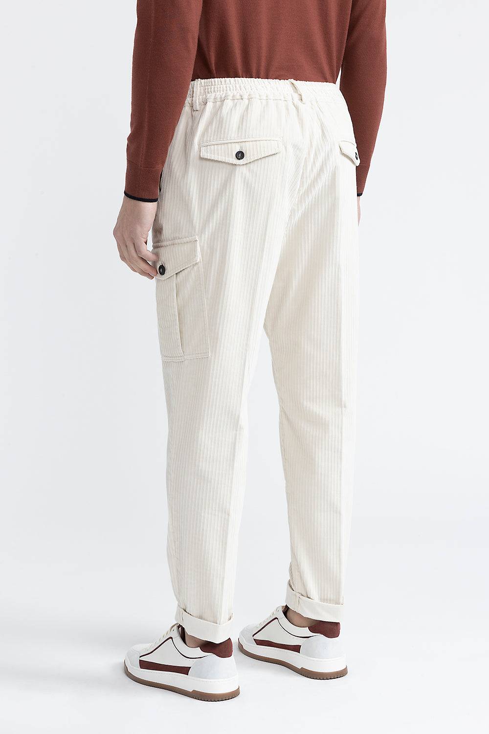 Peserico Pantalone chino in velluto a costa francese Spedizione Gratuita
