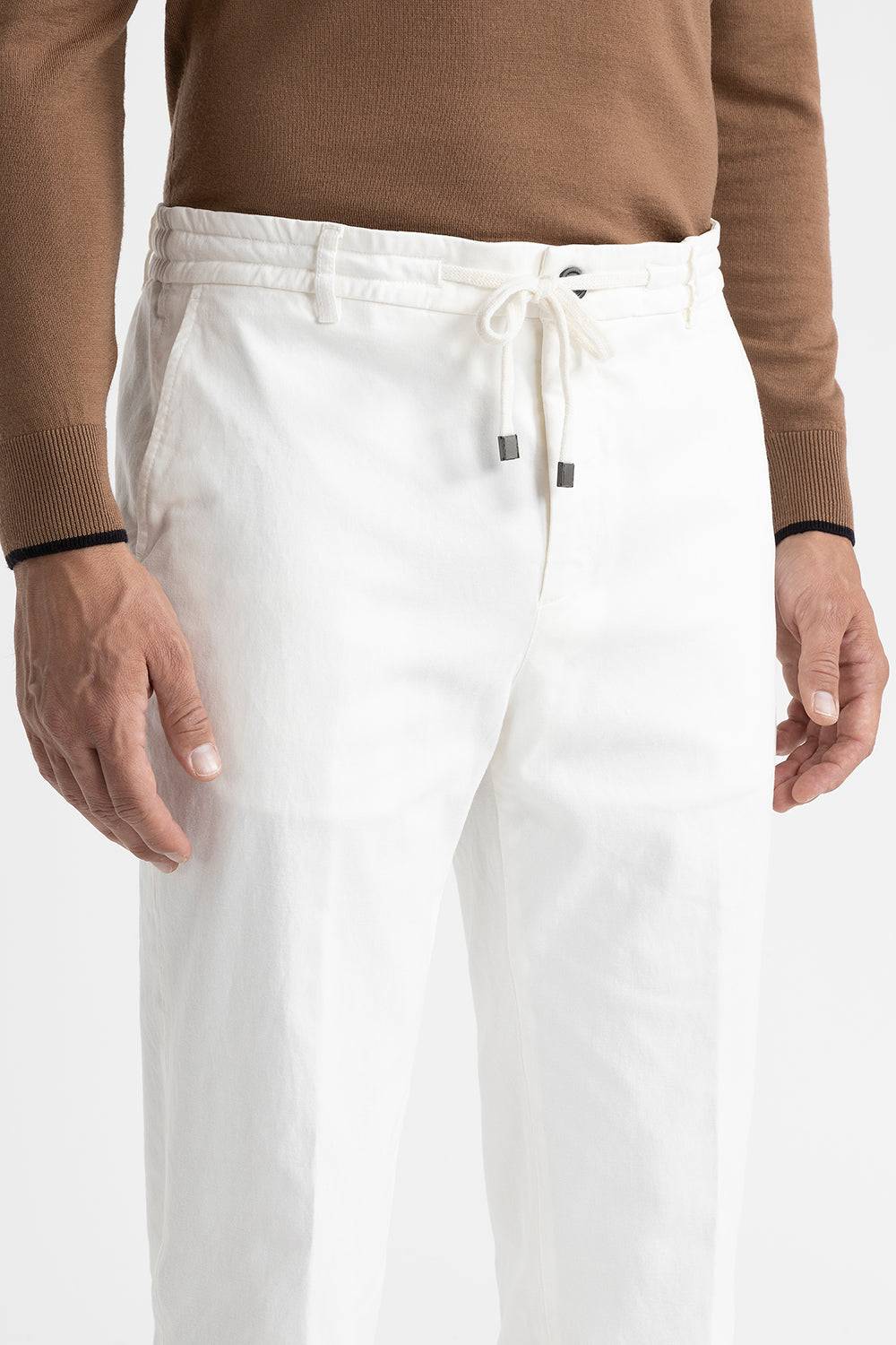 Peserico Pantalone jogger in cotone, seta e tencel Negozi Online