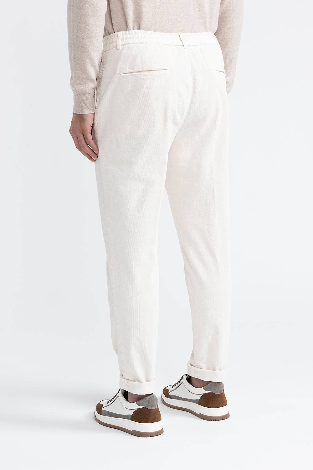 Peserico Pantalone jogger in velluto di cotone Acquista Ora