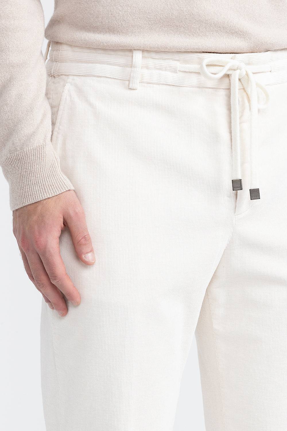 Peserico Pantalone jogger in velluto di cotone Acquista Ora