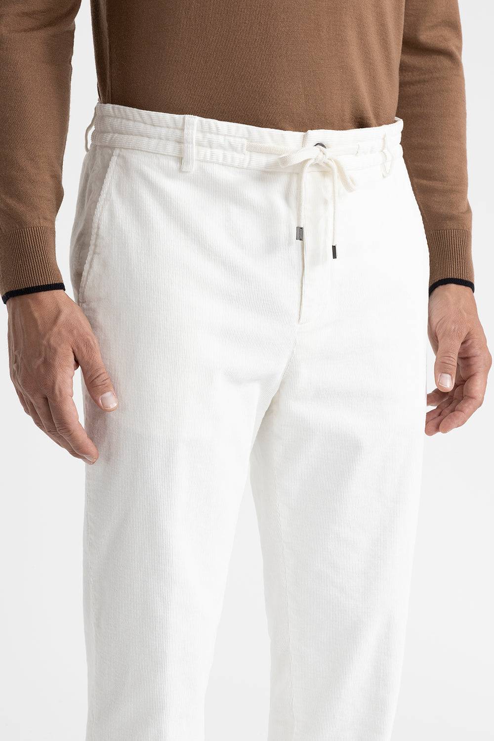 Peserico Pantalone jogger in velluto di cotone Smaltimento dello stoccaggio