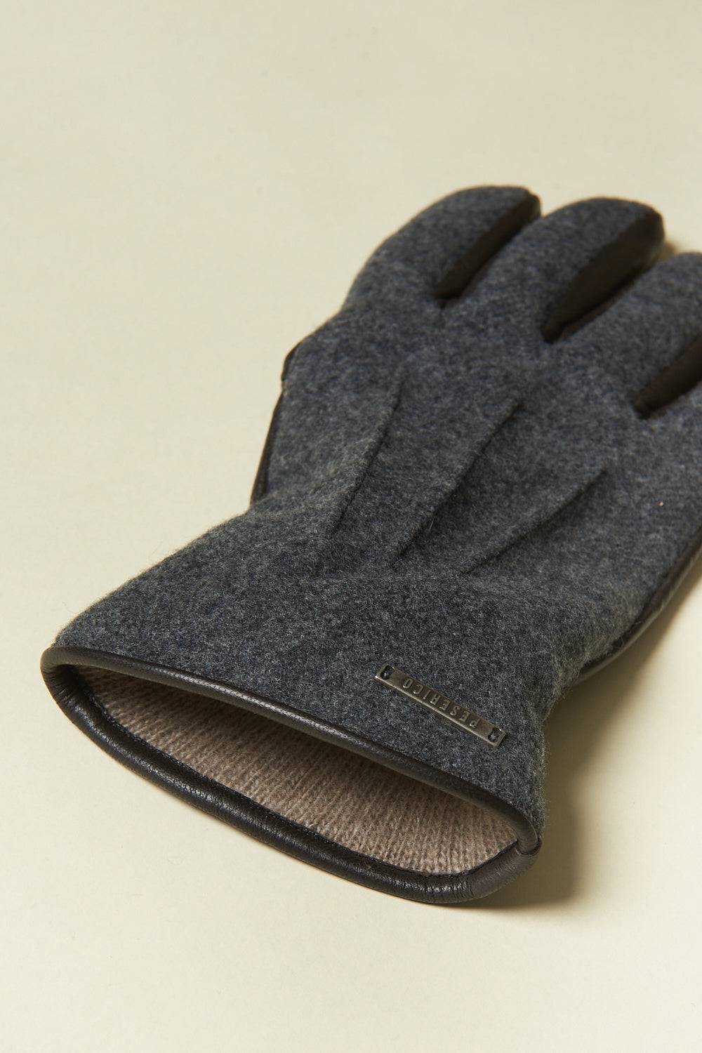 Peserico Guanti in vera pelle, lana e cashmere Shopping Online