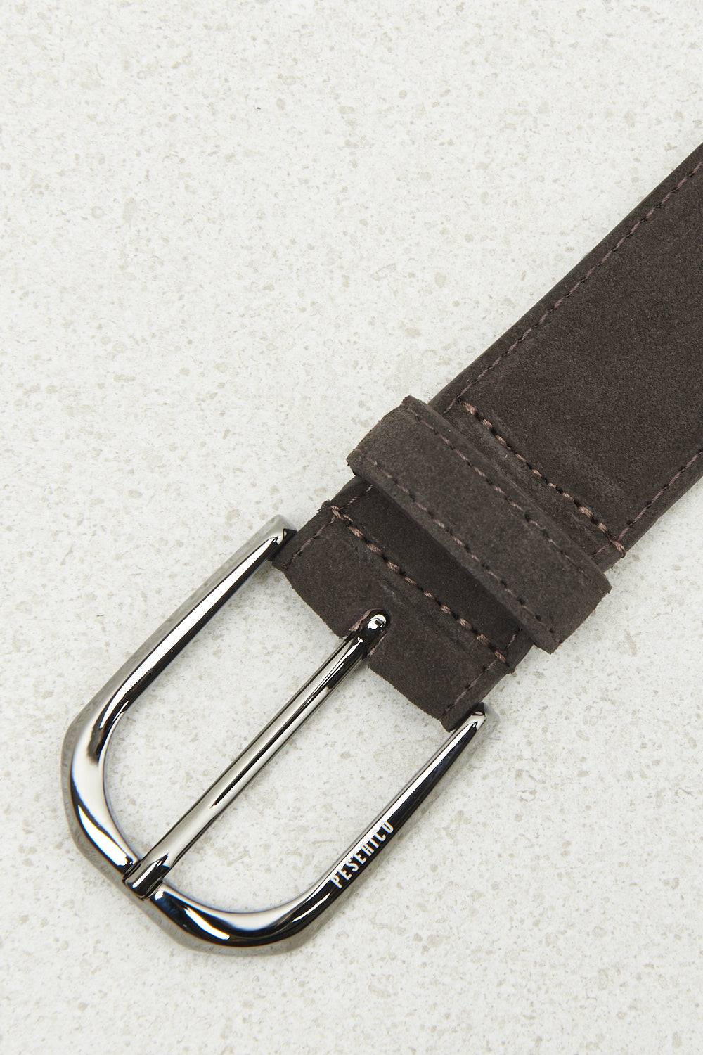 Peserico Cintura in vera pelle scamosciata Sconto