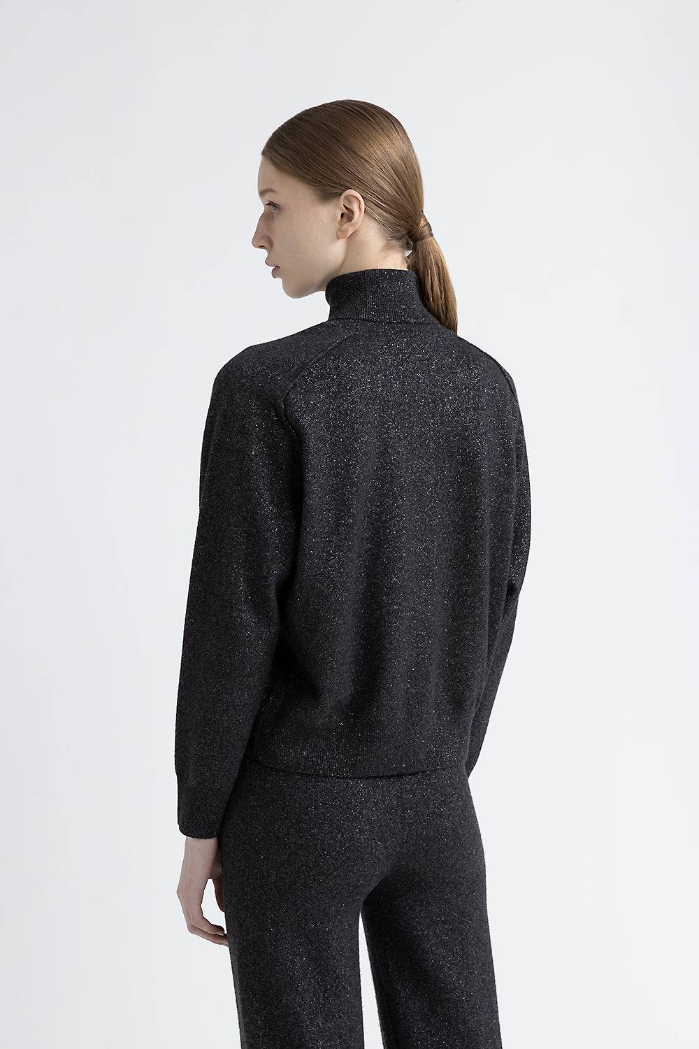 Peserico Maglia collo alto in lana, cashmere e lurex Italy