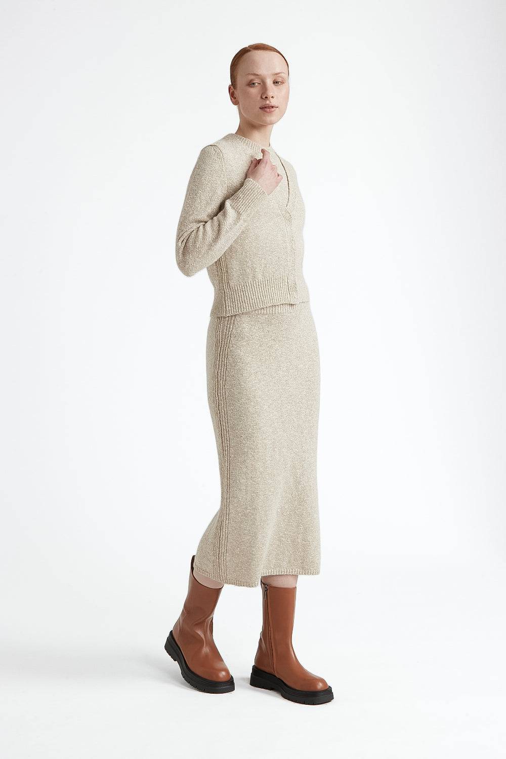 Peserico Cardigan in cotone e lana d'alpaca con lurex Nuovo