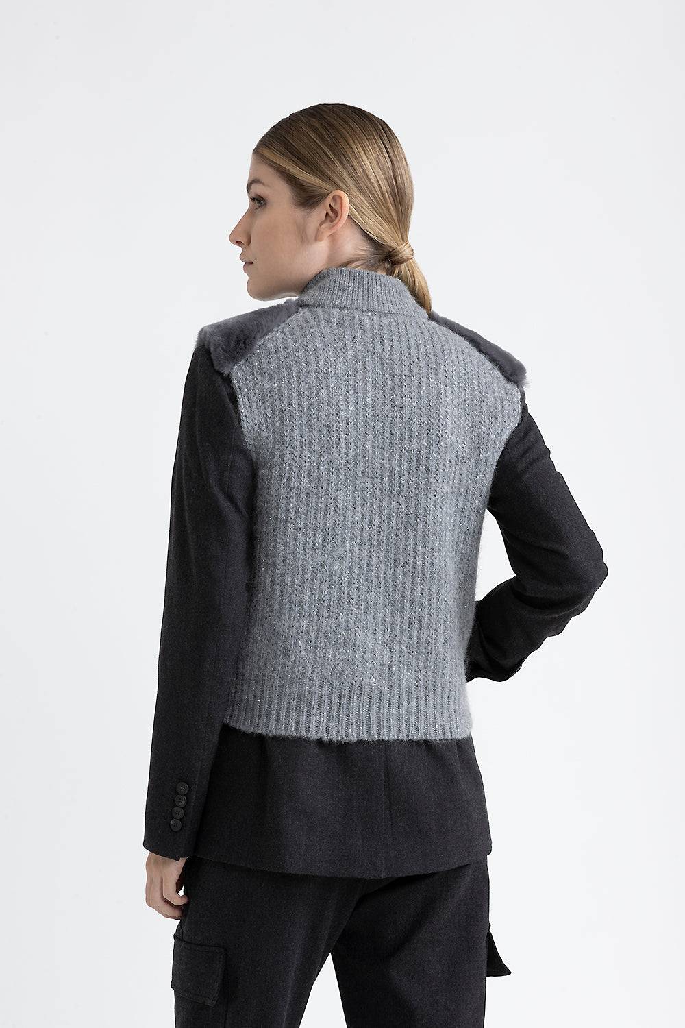Peserico Gilet in tricot e pelo Promozione