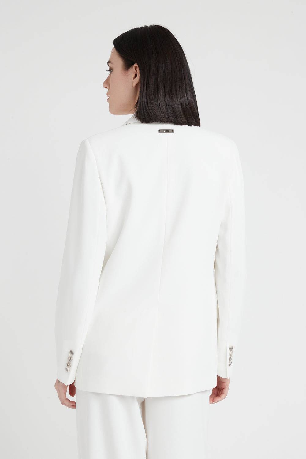 Peserico Blazer monopetto in fluido cady crepe Solo un giorno rimasto
