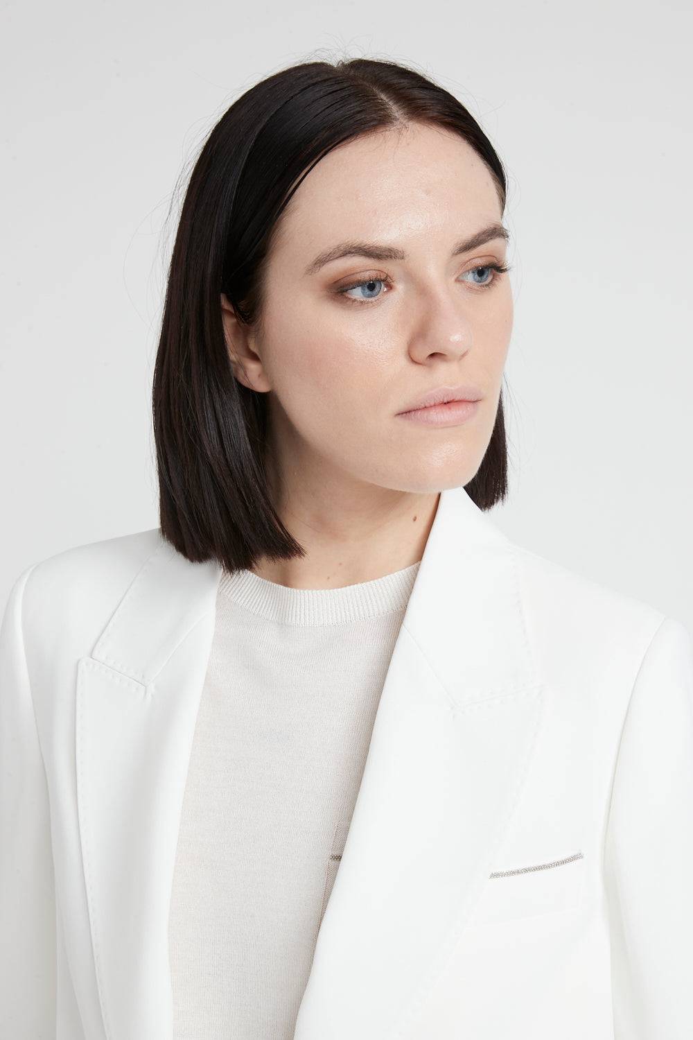 Peserico Blazer monopetto in fluido cady crepe Solo un giorno rimasto