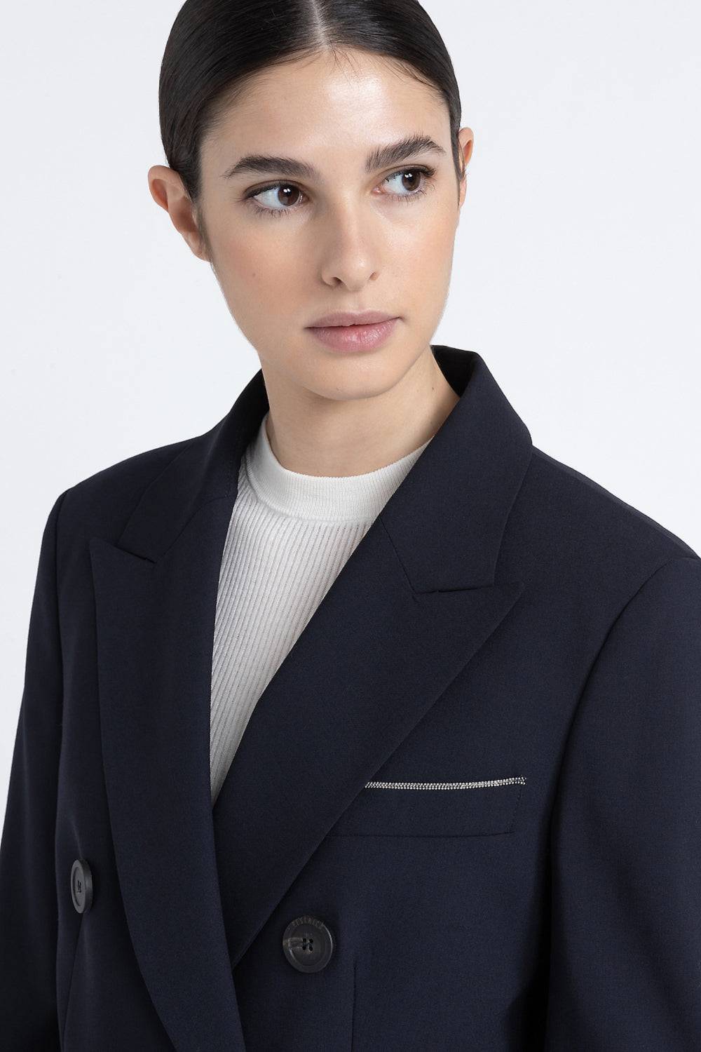 Peserico Blazer doppiopetto in lana tecnica Soddisfazione Garantita