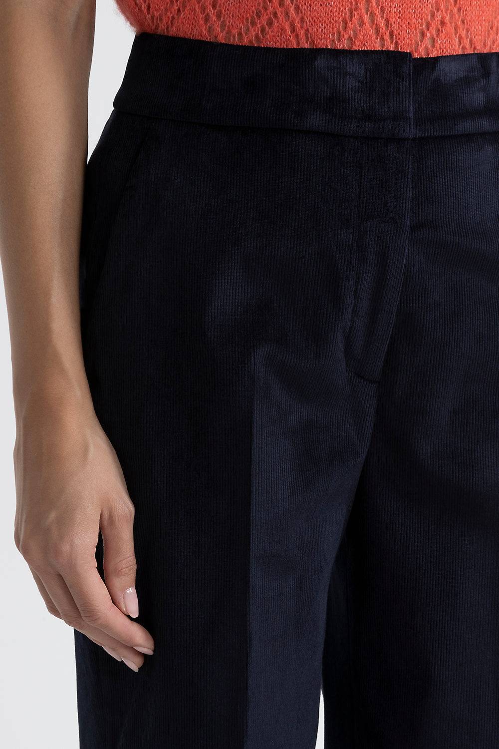 Peserico Pantalone straight in velluto 2000 righe Pezzi Unici