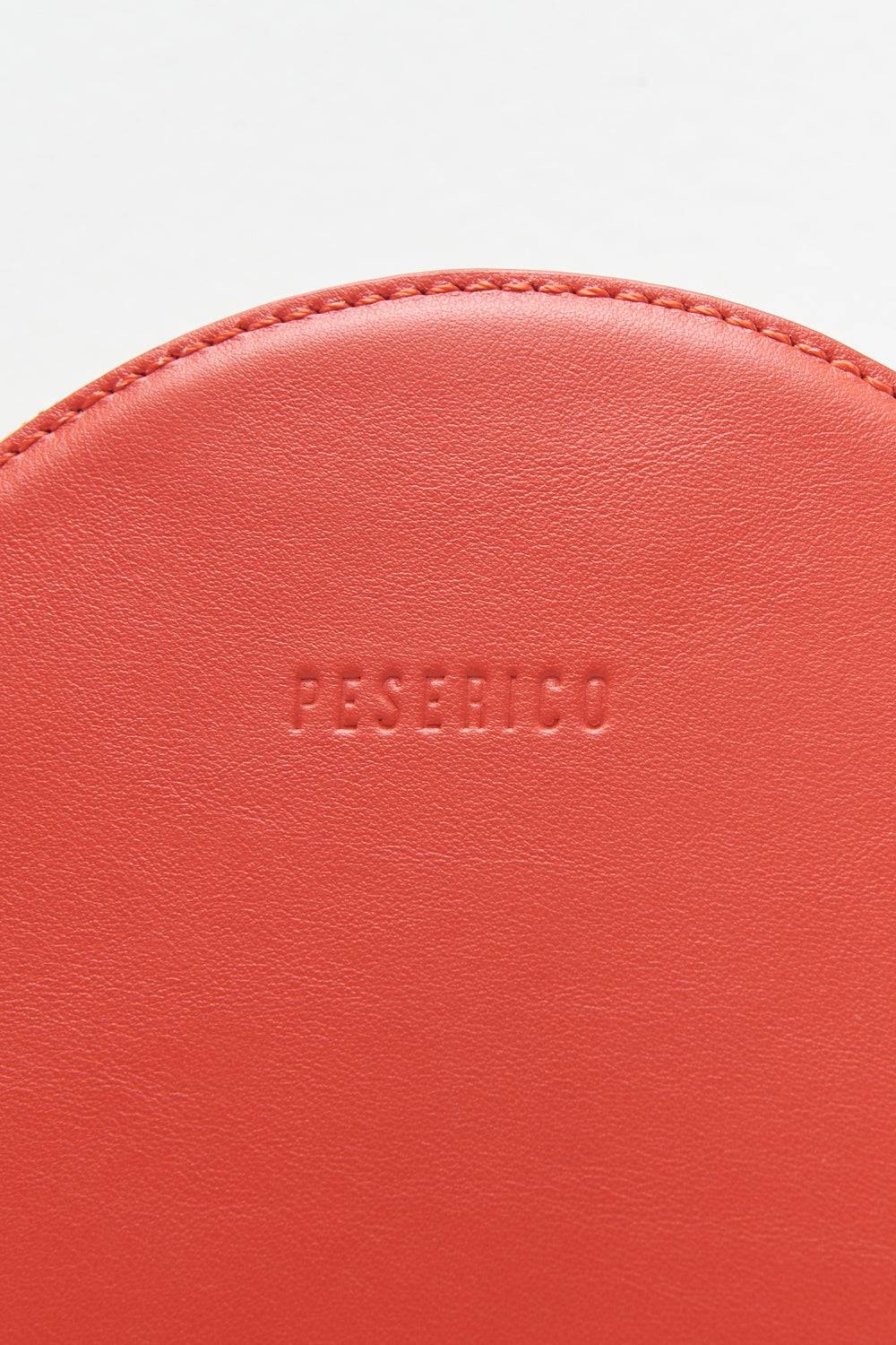Peserico Borsa rotonda in vera pelle con polsiera e tracolla Promozione Limitata